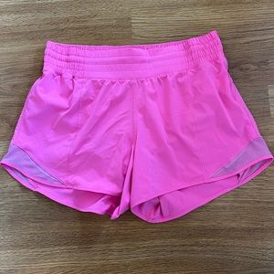 LULULEMON Hotty Hot 4” high rise shorts, size 8